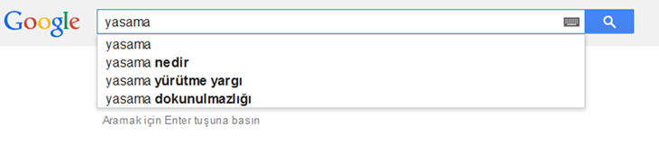 Google Search in Turkish